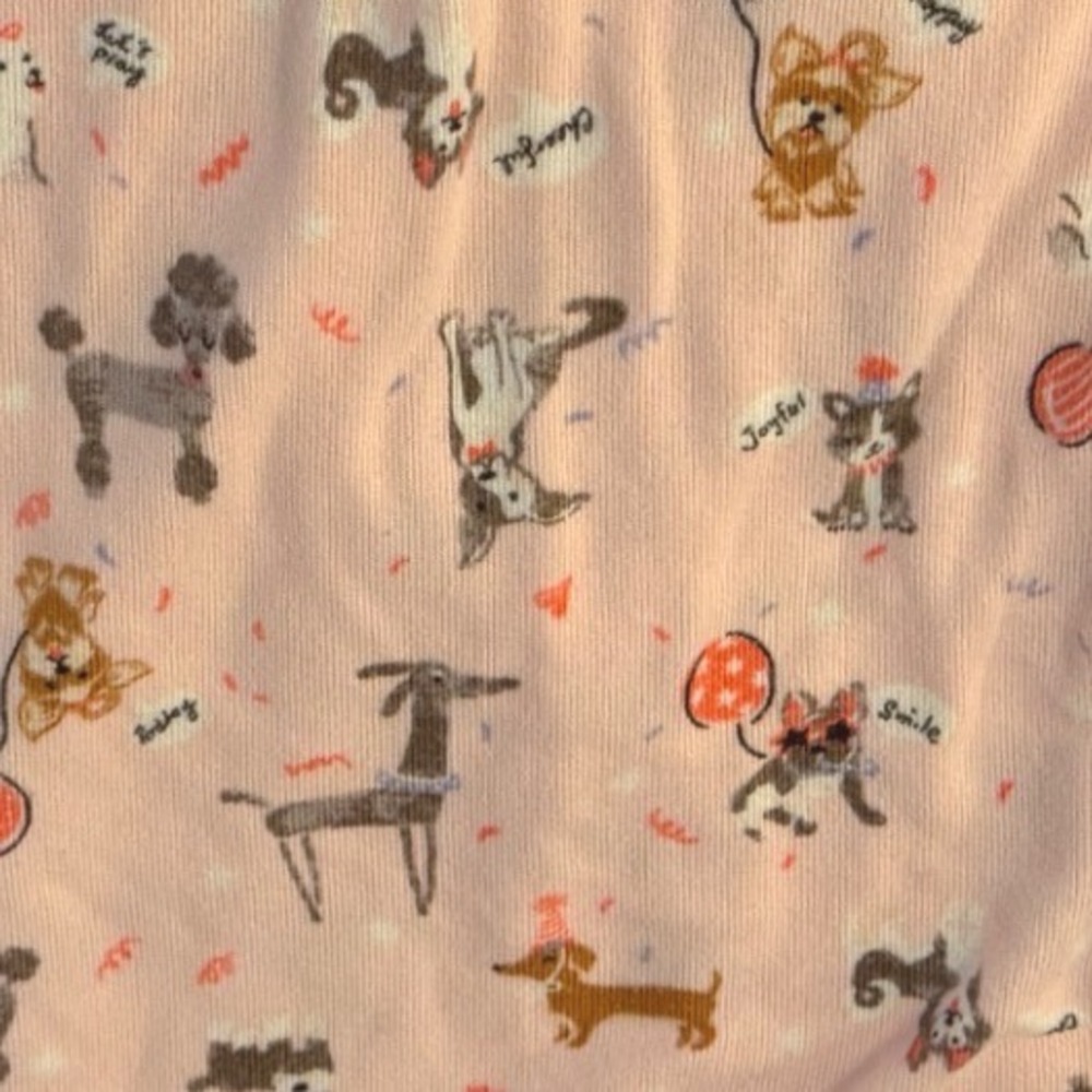 Cuddl Duds Womens 2X Pink Dog Party Print Pajama Set Joggers Long Sleeve Top - Picture 3 of 6